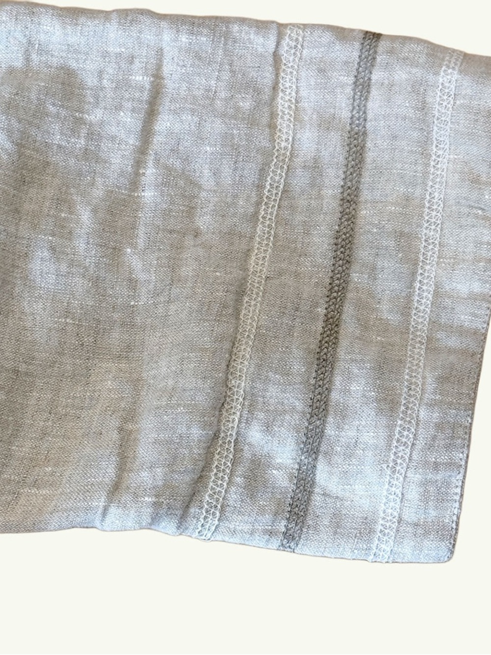 Oversized Linen Duster Cardigan Coat XL Boho Layering Jacket Natural Oatmeal - Picture 8 of 11